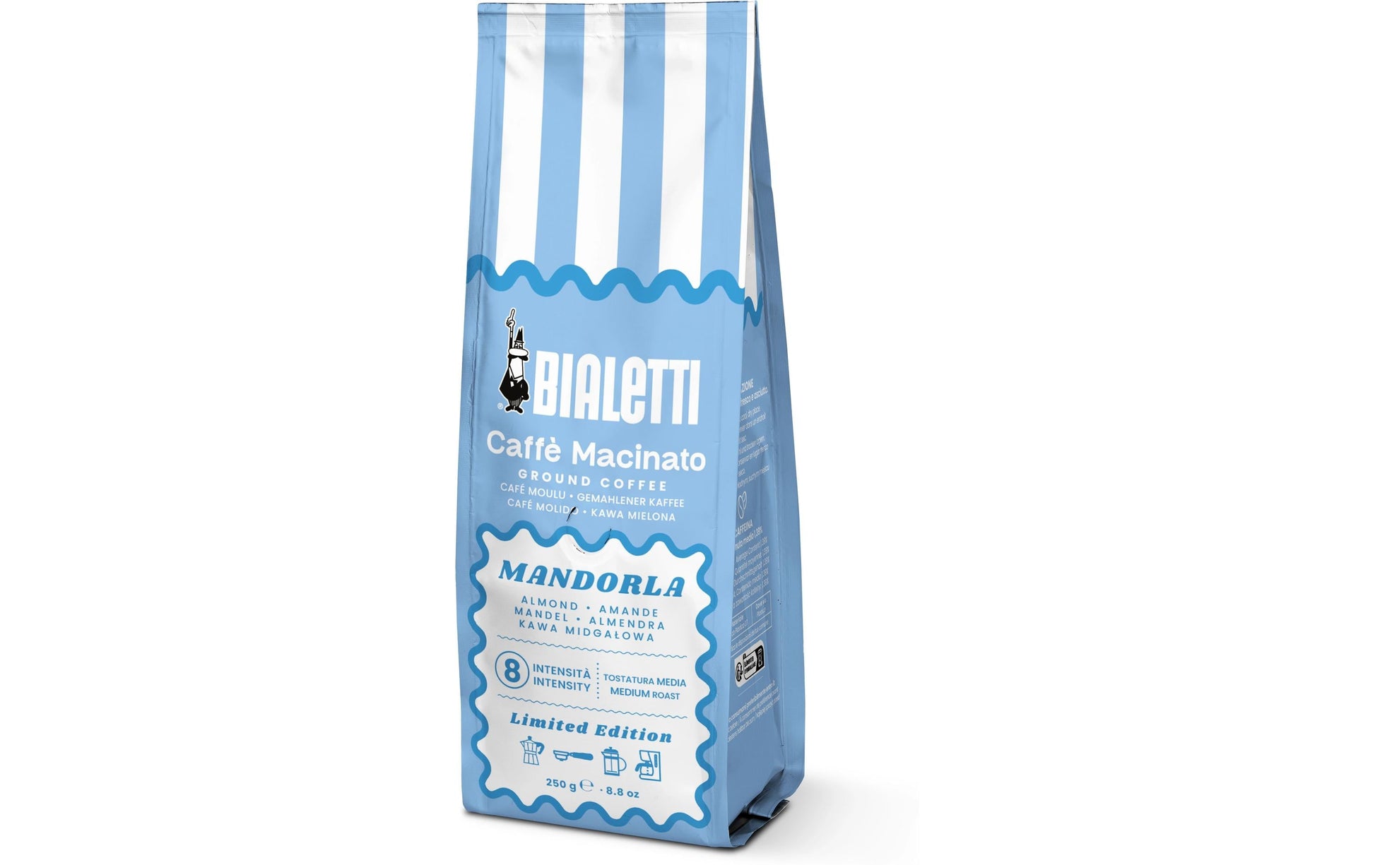 Bialetti Perfetto Moka – Kaffeebohnen – Espresso, Intensität 8, Mandel, 250 g