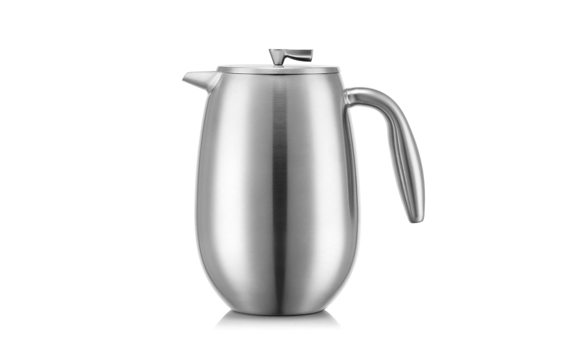 Bodum Columbia French Press Kaffeebereiter – 1 l, 8 Tassen, Silber
