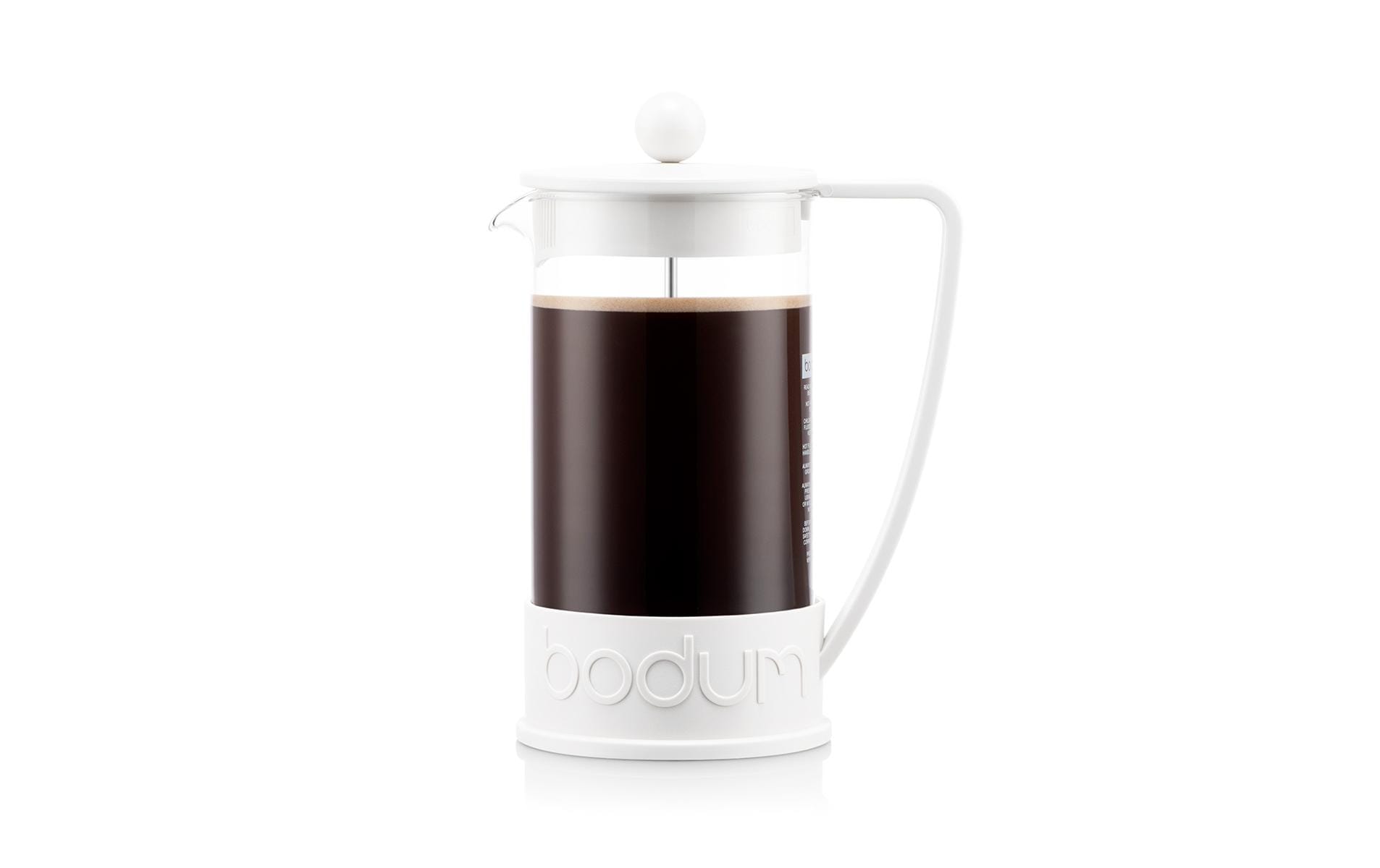 Bodum Brazil French Press Kaffeebereiter – 1 l, 8 Tassen, Weiss