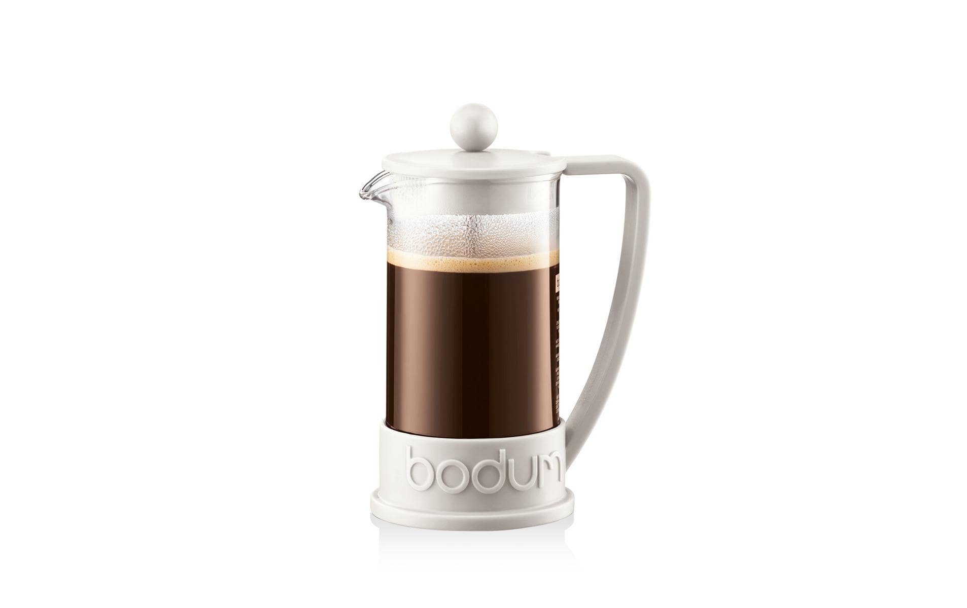 Bodum French Press / Kaffeebereiter – 0,4 l, 3 Tassen, Borosilikatglas/Kunststoff