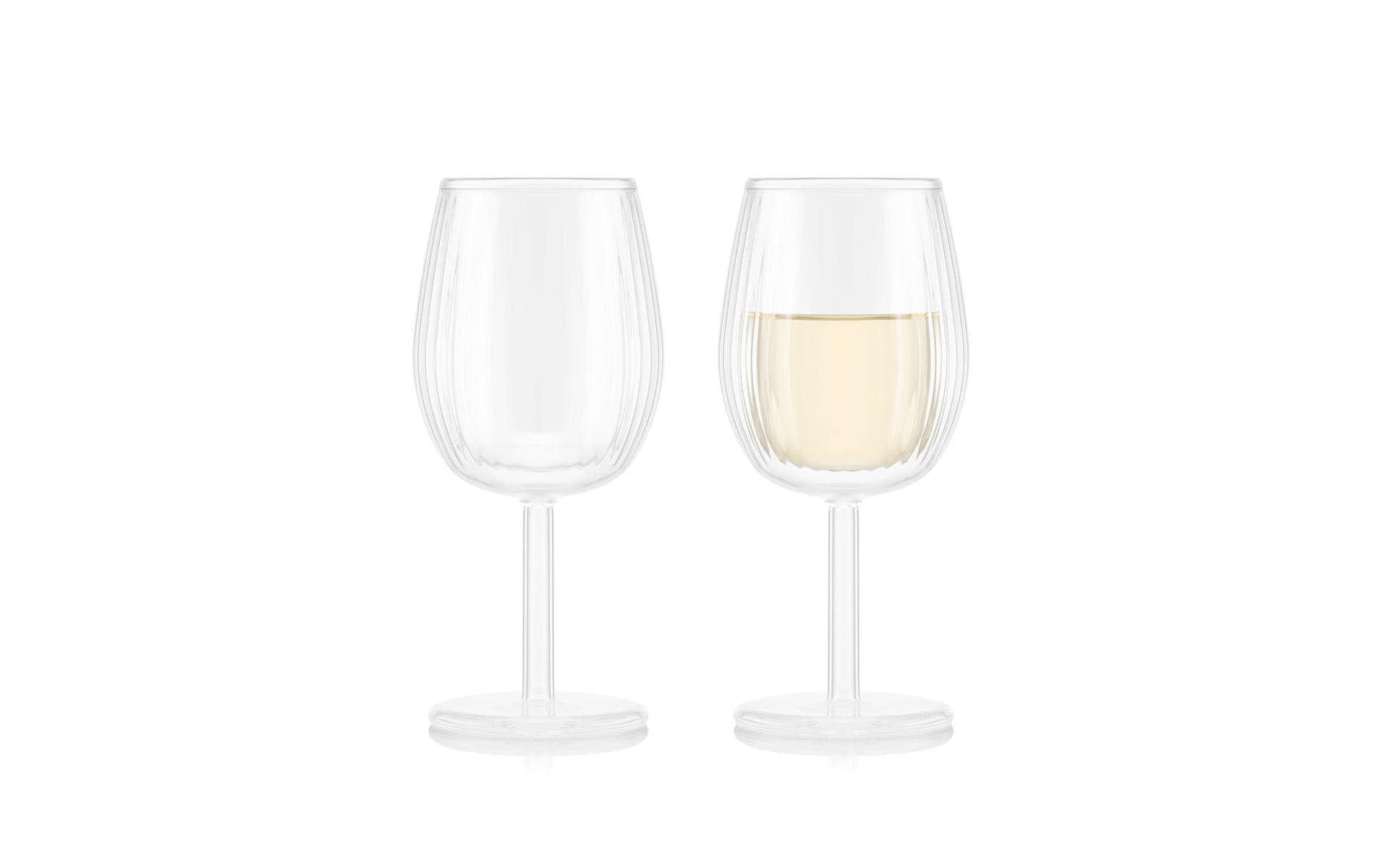 Bodum Douro Weissweinglas – 0,20 l, Borosilikatglas, Transparent, spülmaschinenbeständig, 2 Stück