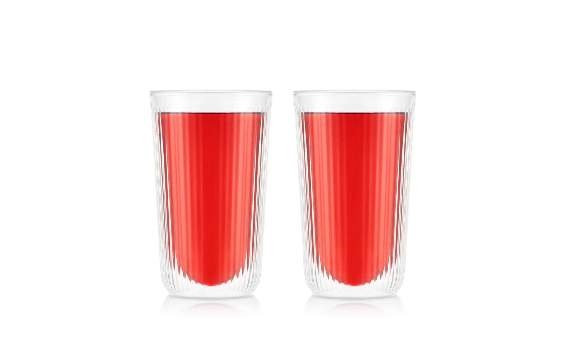 Bodum Douro Doppelwandglas – 2er Set, 350 ml, Ø 8,6 cm, H 14,2 cm, Borosilikatglas, doppelwandig