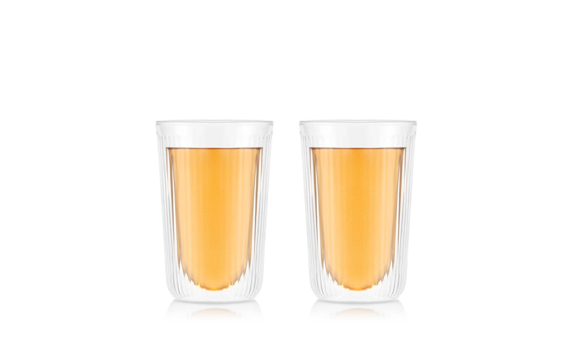Bodum Douro Trinkglas – 2er Set, 250 ml, Ø 8,2 cm, H 12,2 cm, Borosilikatglas, Transparent, doppelwandig