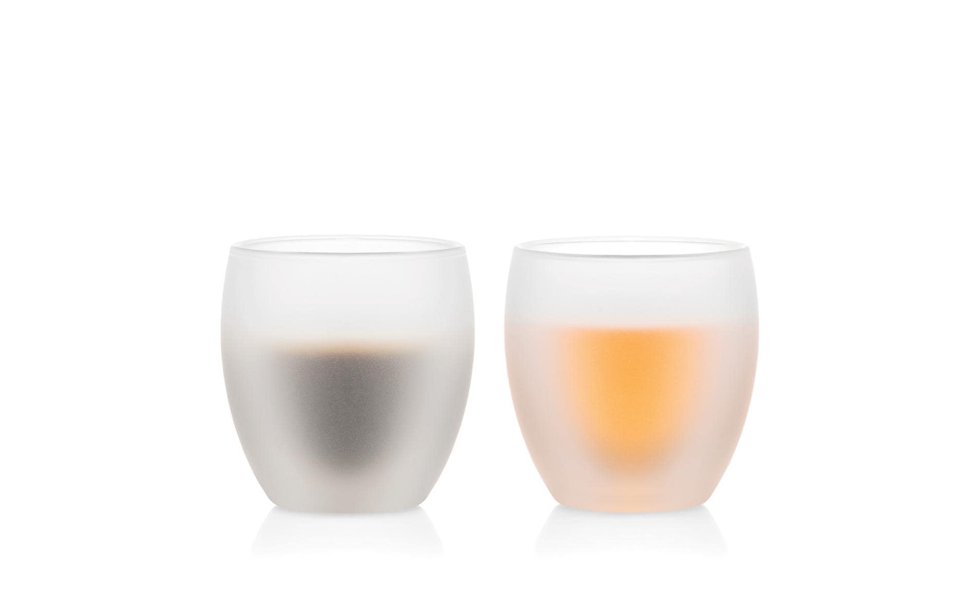 Bodum Pavina Trinkglas – 2er Set, 250 ml, Ø 8,8 cm, H 8,9 cm, Borosilikatglas/Silikon, doppelwandig
