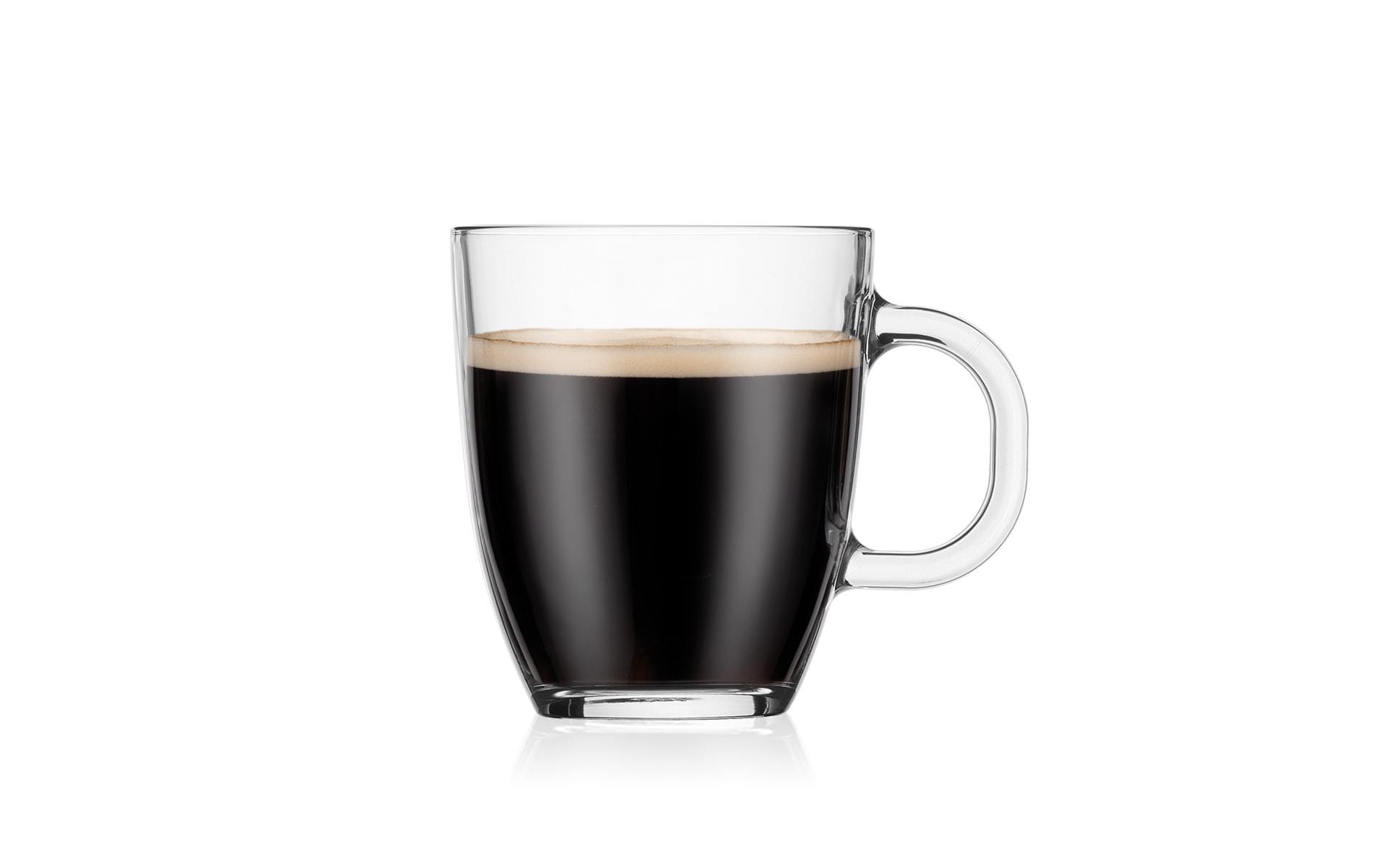 Bodum Kaffeetasse – 6er Set, 300 ml, Glas, spülmaschinenfest, mikrowellengeeignet