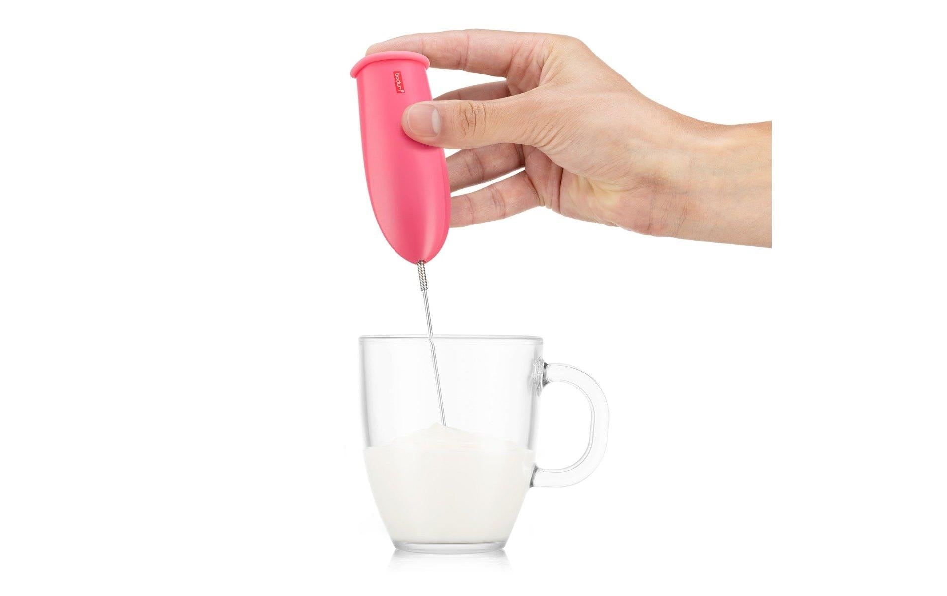 Bodum Milchschäumer-Stab 3040-539 – 2×AA – pink