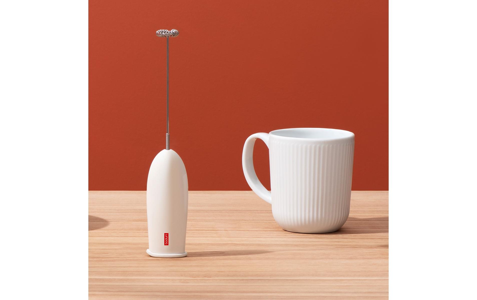 Bodum Milchschäumer-Stab 3040-913 – 2×AA – beige