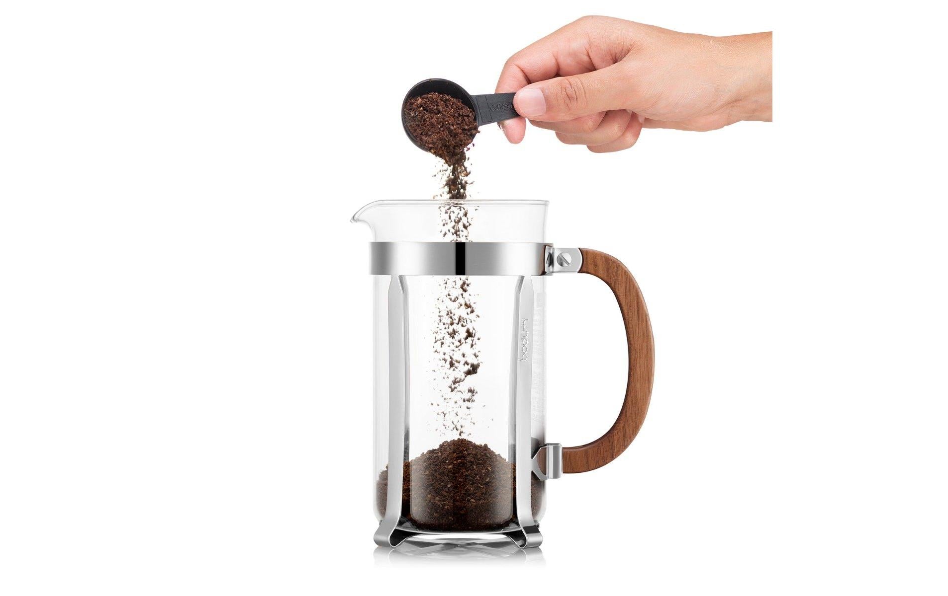 Bodum Chambord French Press Kaffeebereiter – 1 l, 8 Tassen, Silber
