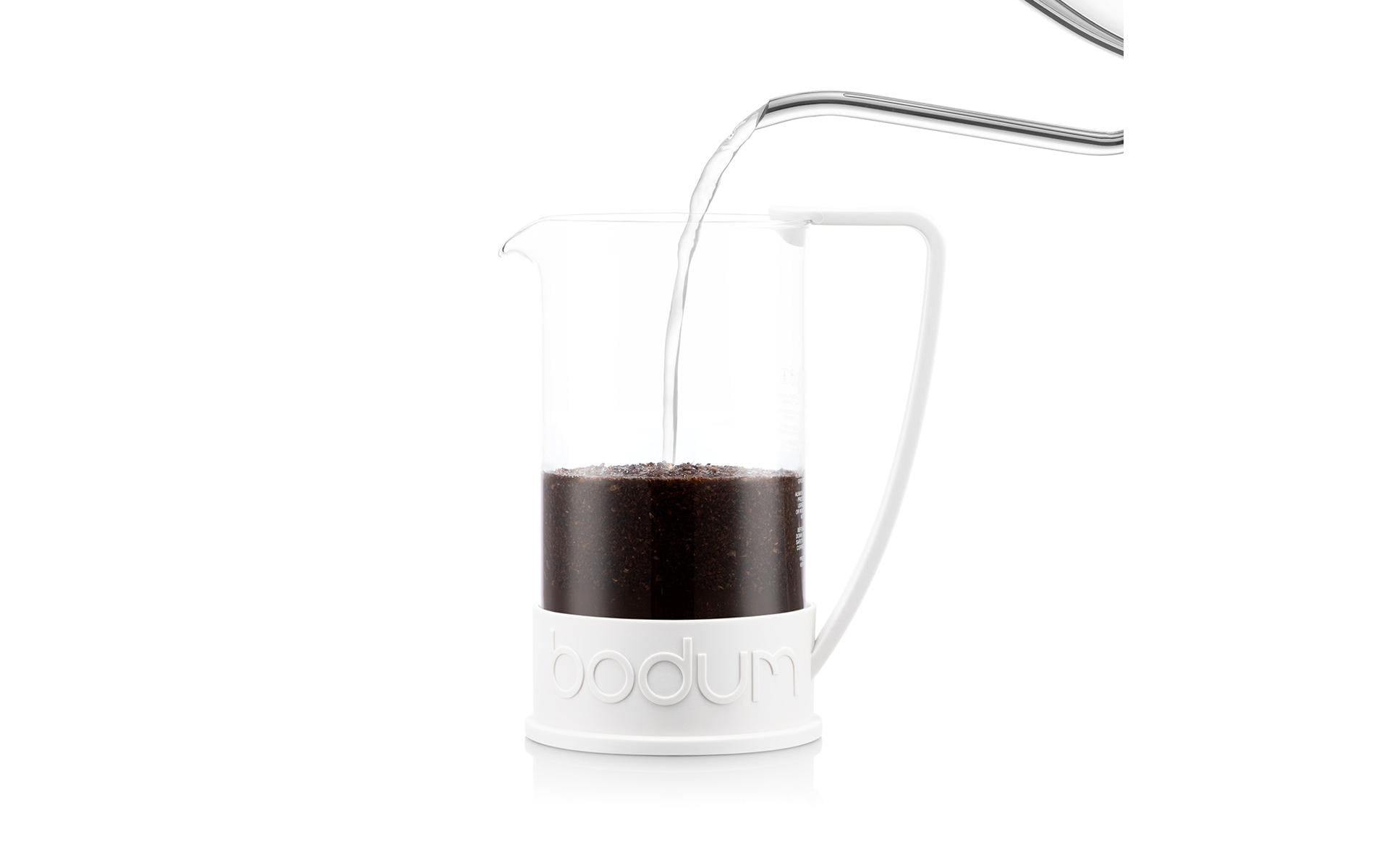 Bodum Brazil French Press Kaffeebereiter – 1 l, 8 Tassen, Weiss