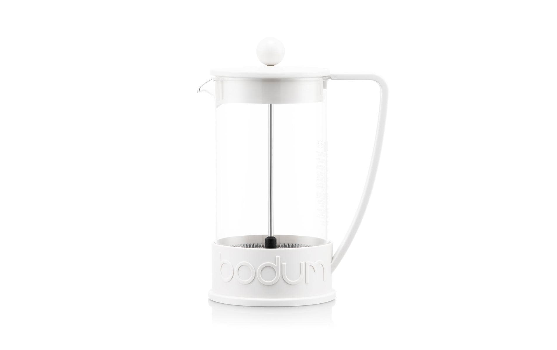 Bodum Brazil French Press Kaffeebereiter – 1 l, 8 Tassen, Weiss