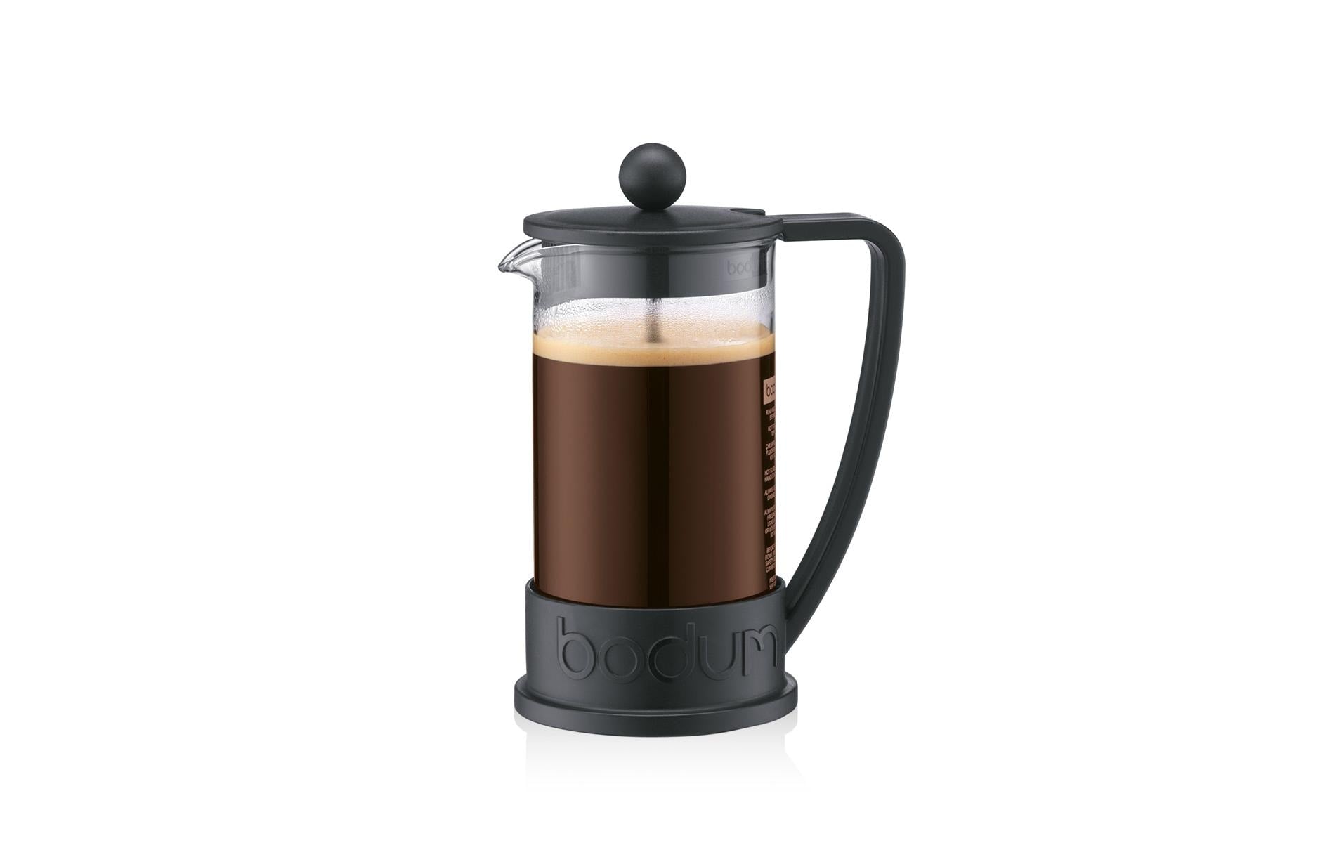 Bodum Brazil French Press / Kaffeebereiter – 0,4 l, 3 Tassen, Kunststoff