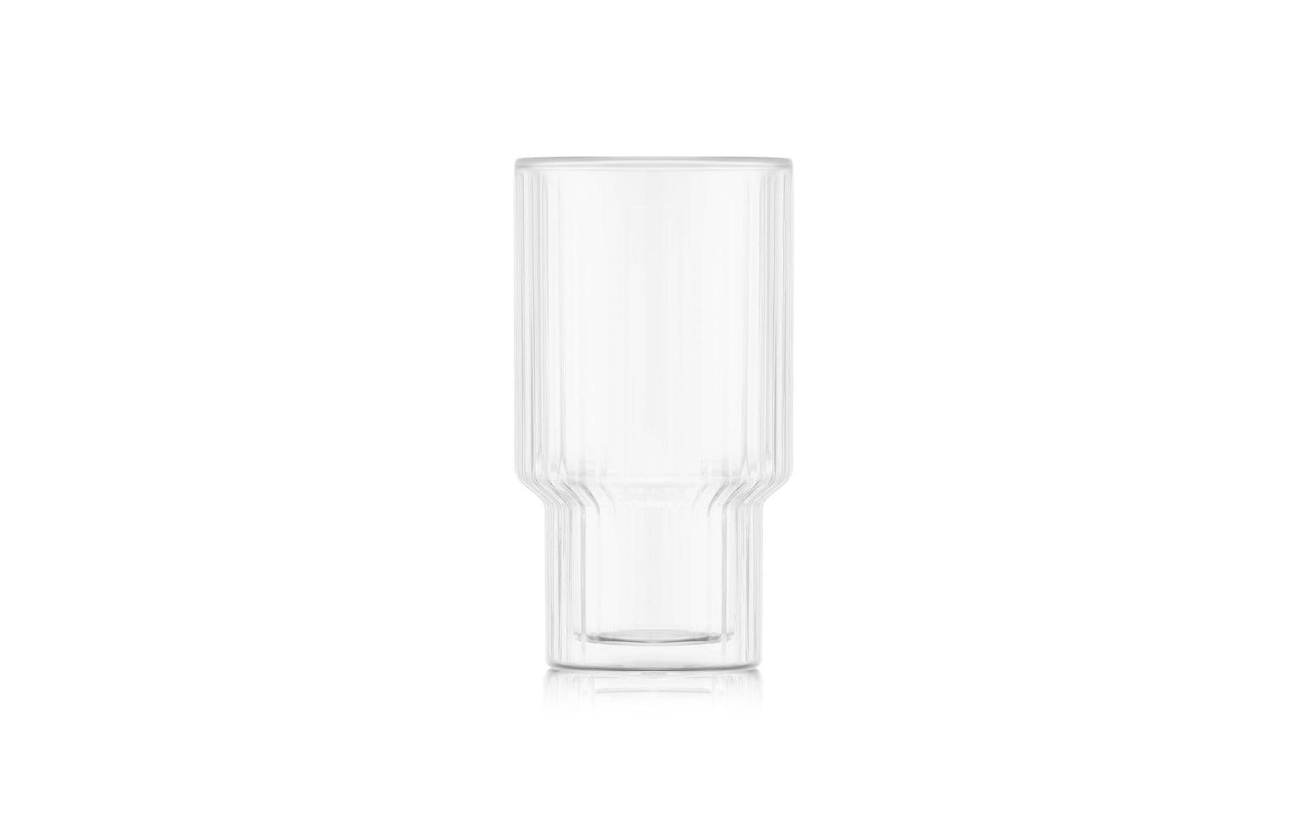 Bodum NAVALIA Trinkglas – 0,25 l, Borosilikatglas, transparent, doppelwandig, 2 Stück