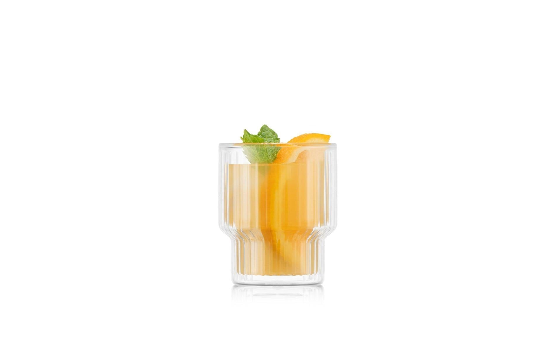 Bodum Navalia Doppelwandglas – 0,15 l, Borosilikatglas, transparent, spülmaschinenfest, stapelbar, 2 Stück
