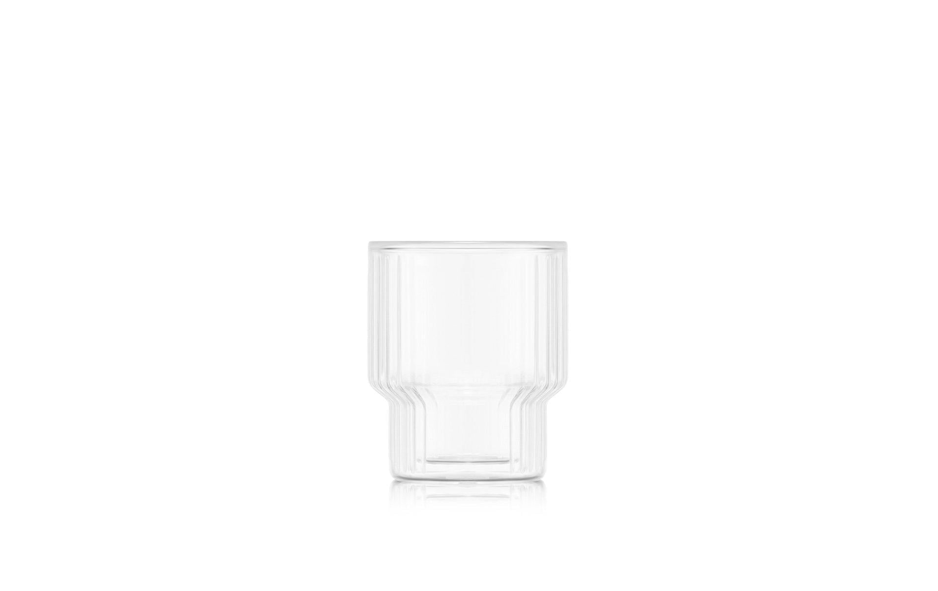 Bodum Navalia Doppelwandglas – 0,15 l, Borosilikatglas, transparent, spülmaschinenfest, stapelbar, 2 Stück