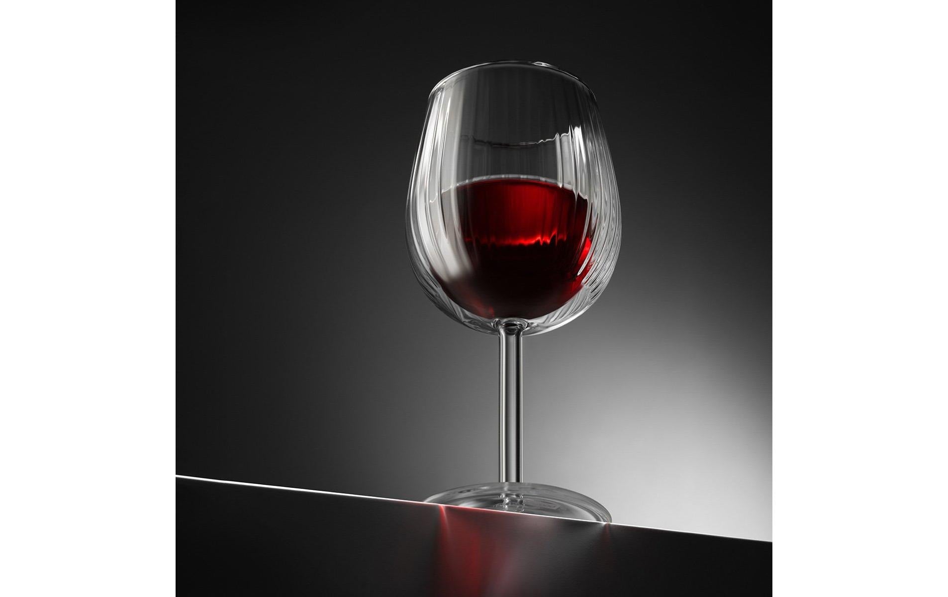 Bodum Douro Rotweinglas – 2er Set, 300 ml, Ø 8,0 cm, Borosilikatglas/Silikon, doppelwandig, spülmaschinenfest