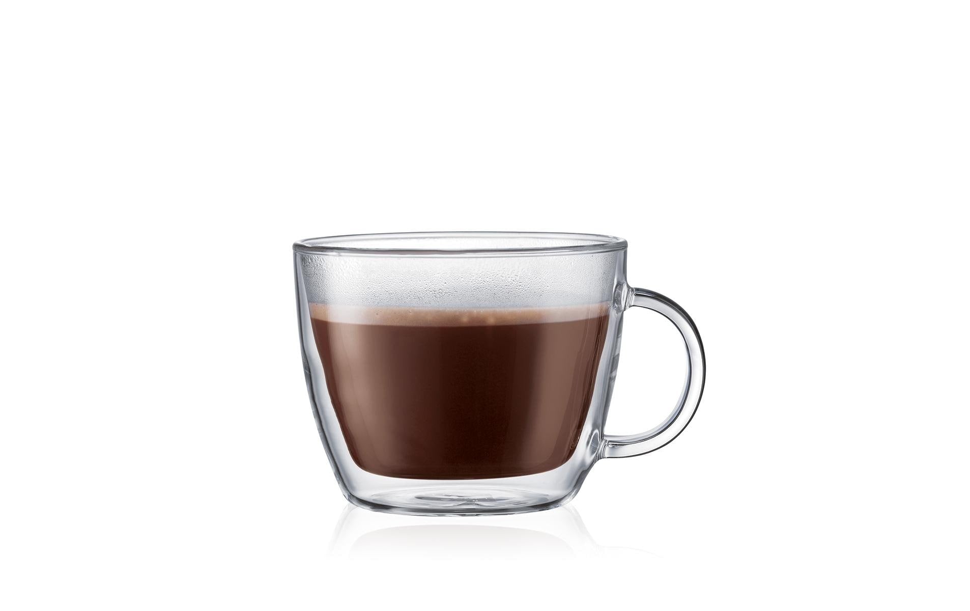 Bodum Bistro Jumbotasse – 0,45 l, Borosilikatglas, Transparent