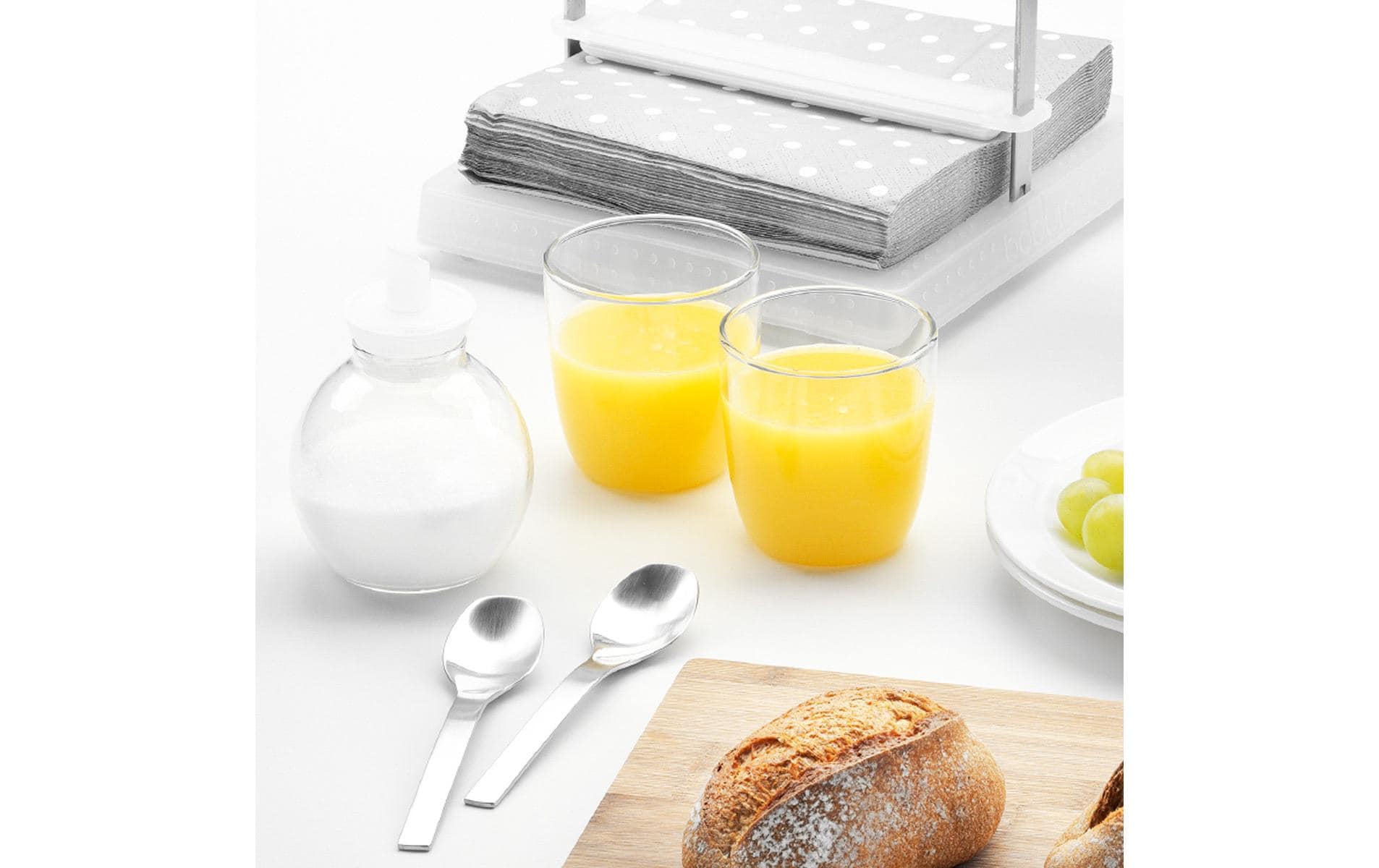 Bodum Trinkglas KVADRANT – 4er Set, 200 ml, Ø 6,0 cm, H 6,3 cm, Borosilikatglas, spülmaschinenfest