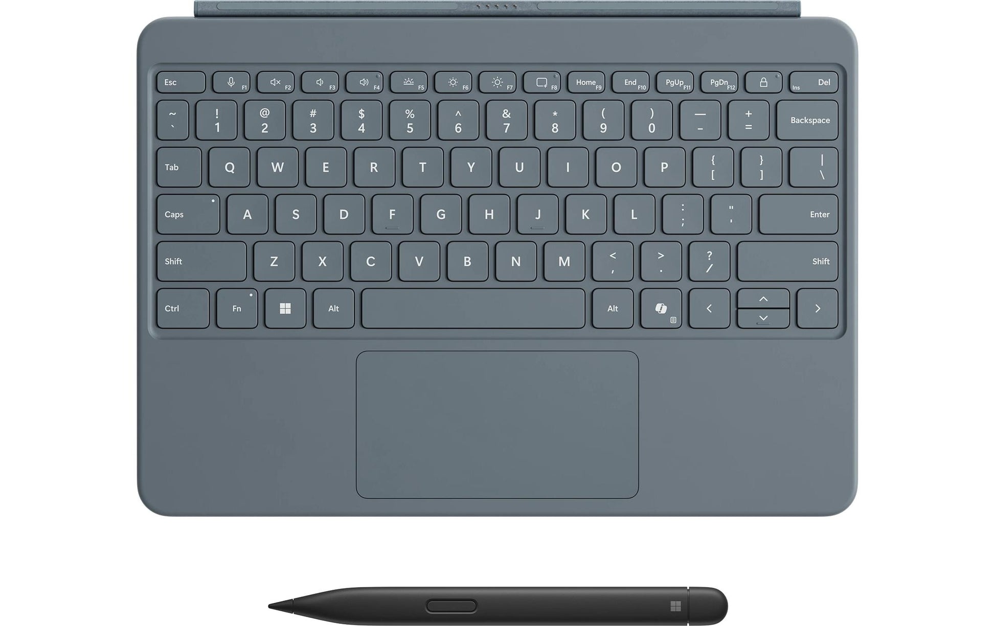 Microsoft Surface Pro Tastatur + Stift – für Surface Pro 12, Alcantara, grau