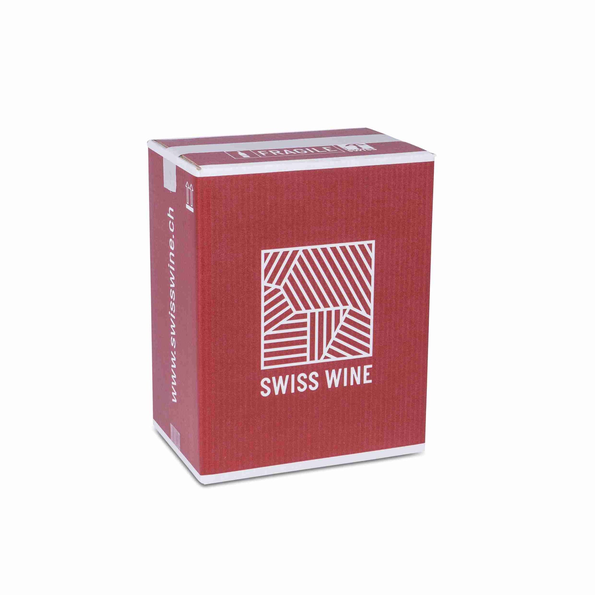 Swisswine Weinversandkarton – für 6 × 0,75 l – 277 × 186 × 350 mm – 1 Palette (540 Stk.)