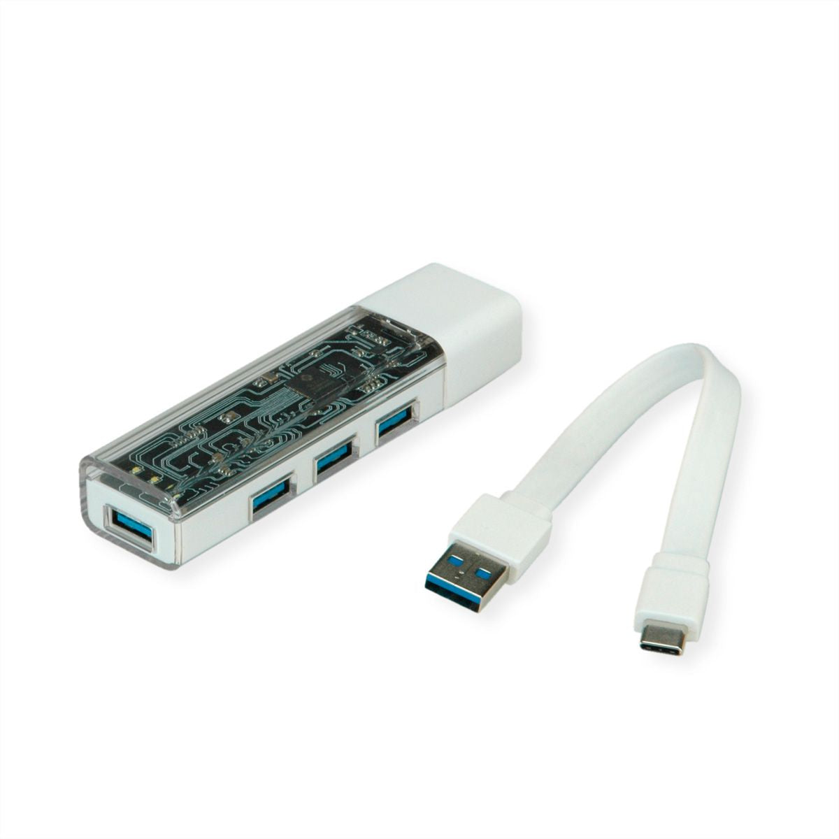 ROLINE USB-Hub – USB-C, 4× USB-A