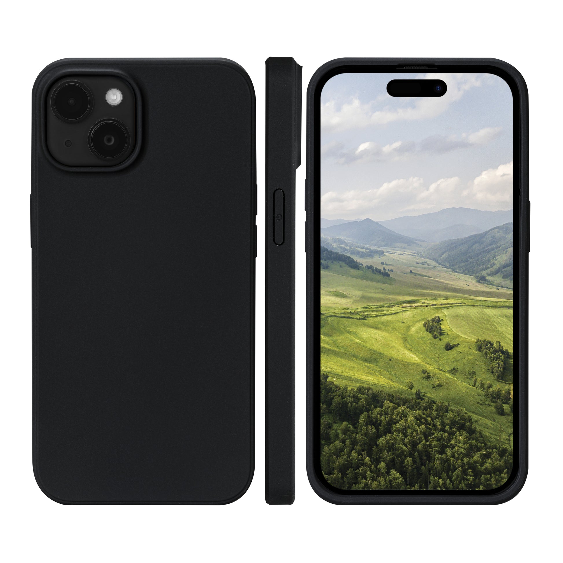 dbramante1928 Greenland Backcover – für Apple iPhone 15, Recycling-Kunststoff, schwarz