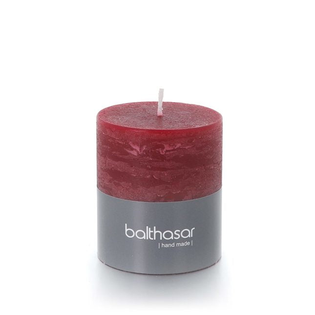 Balthasar Zylinderkerze – Ø 7 × 8 cm – Paraffin, rot – 35 h