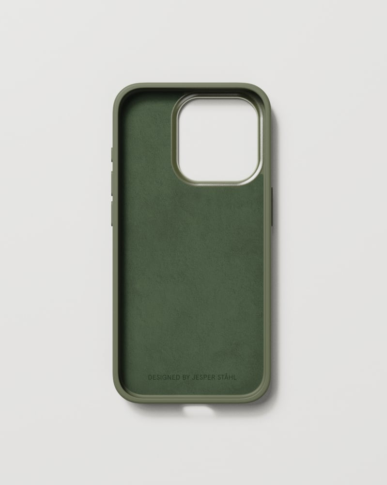 Nudient – Backcover – für Apple iPhone 15 Pro – olive – PC