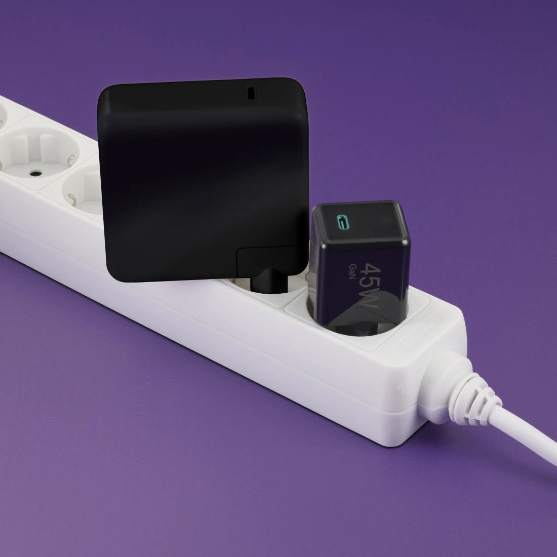 Hama 00201987 USB-Wandladegerät 45 W – USB-C×1 – PD 3.0, QC 3.0, GaN – EU-Stecker (Typ C), Schwarz