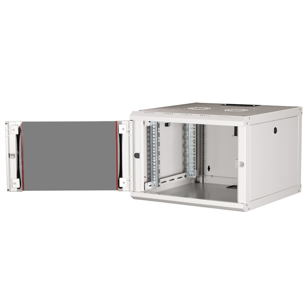 ROLINE Pro – 19" Wandverteiler 7U, IP20, abschliessbar, 600 × 600 × 418 mm, lichtgrau