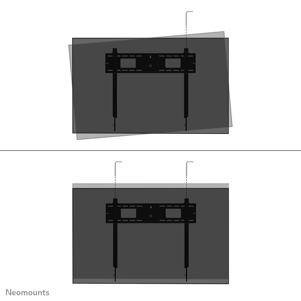 Neomounts WL35-750BL18 – Wandhalterung, neigbar, für 43–98", VESA 100×100–800×600, bis 125 kg, schwarz