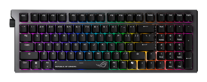 ASUS ROG Strix Morph 96 – Gaming-Tastatur 96% – Mechanisch, RGB – Bluetooth & 2,4 GHz (USB-A Empfänger)