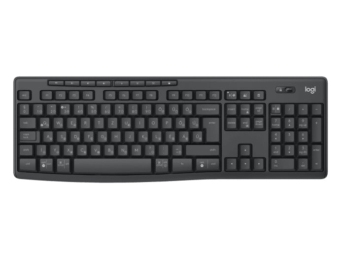 Logitech MK370 – Tastatur, kabellos (2,4 GHz), Dunkelgrau