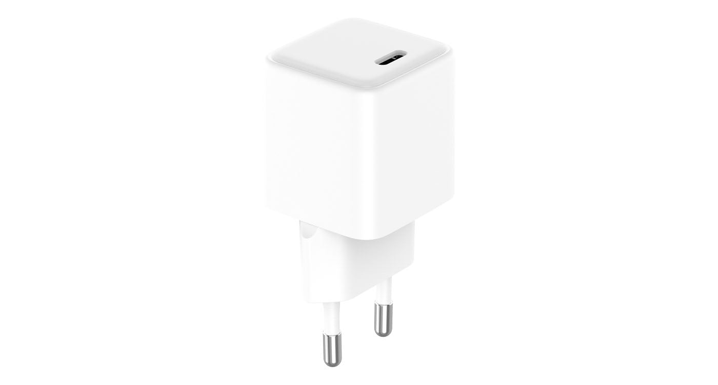 LMP Netzladegerät – 30 W, 1× USB-C, GaN, PD 3.0, PPS, weiss