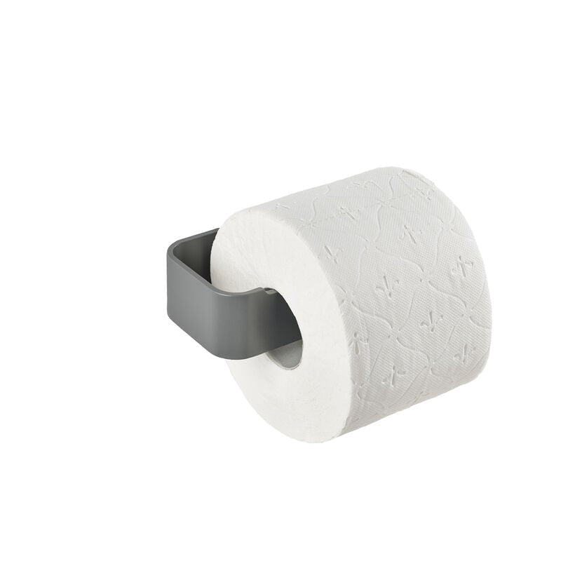 Zone Denmark Toilettenpapierhalter – Aluminium, Grau, Wandmontiert, 7,6 × 16,4 × 4 cm