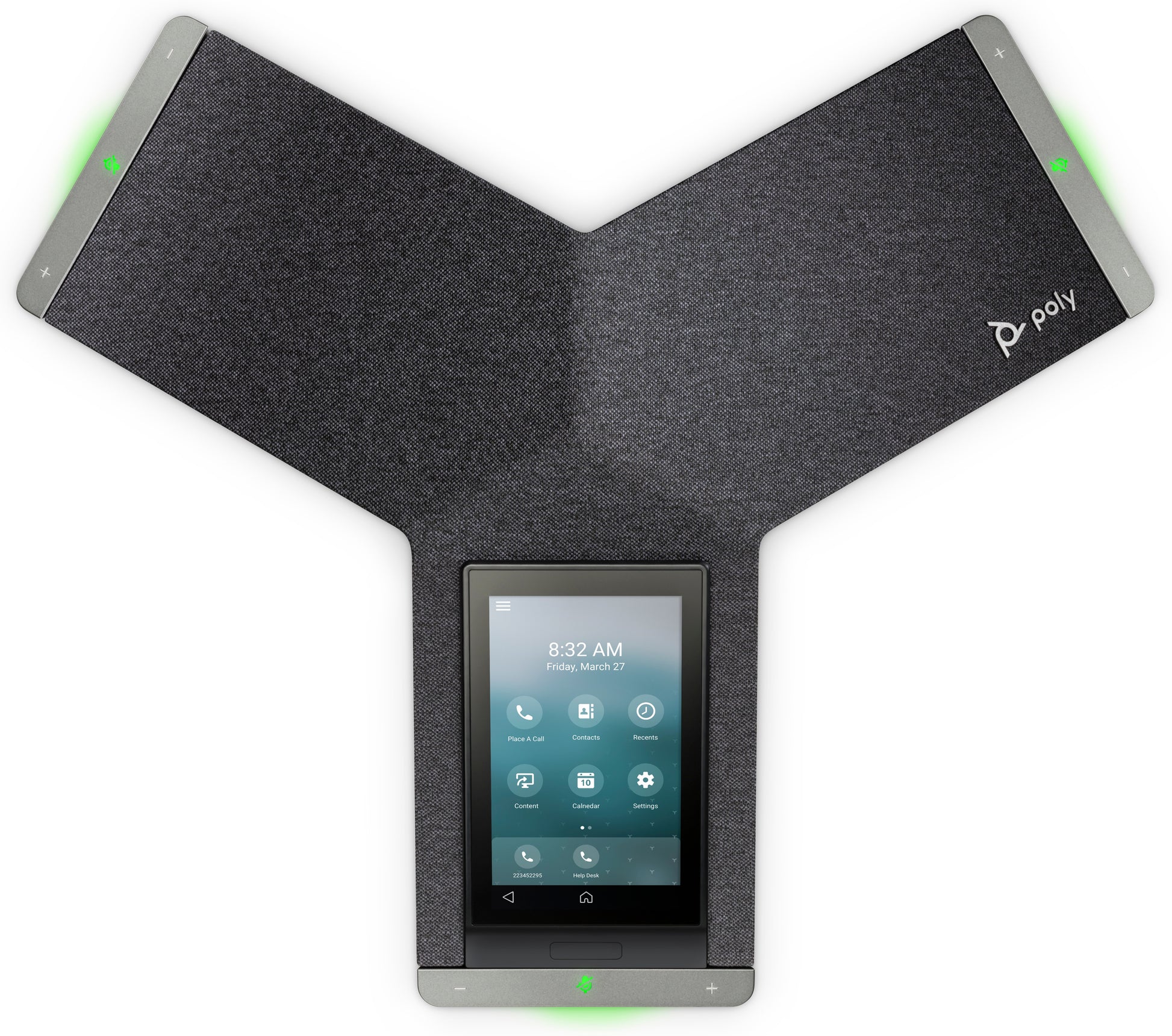 Poly Trio C60 – IP-Konferenztelefon, 5", PoE, Gigabit, schwarz