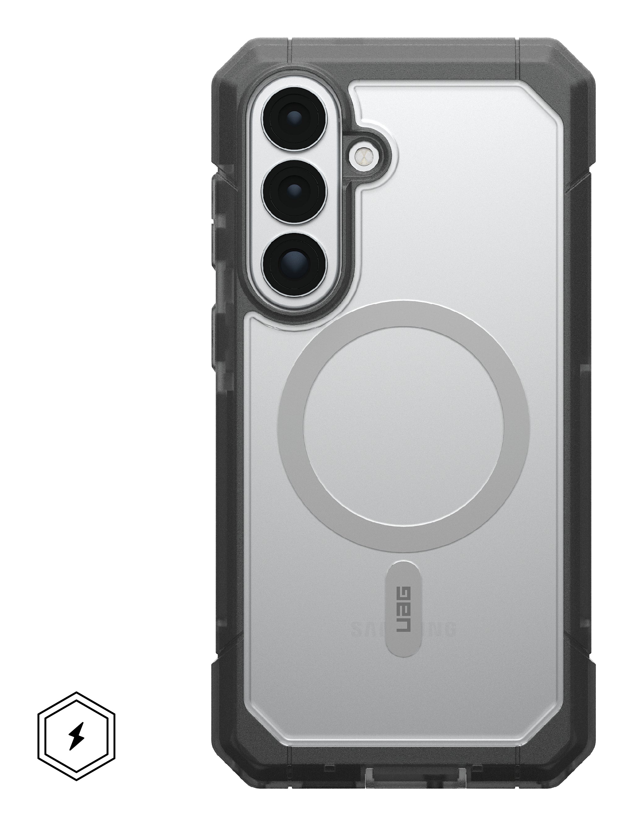 Urban Armor Gear UAG Trooper Backcover – für Samsung Galaxy S26 Plus, MagSafe, mit Ständer, PC, Transparent
