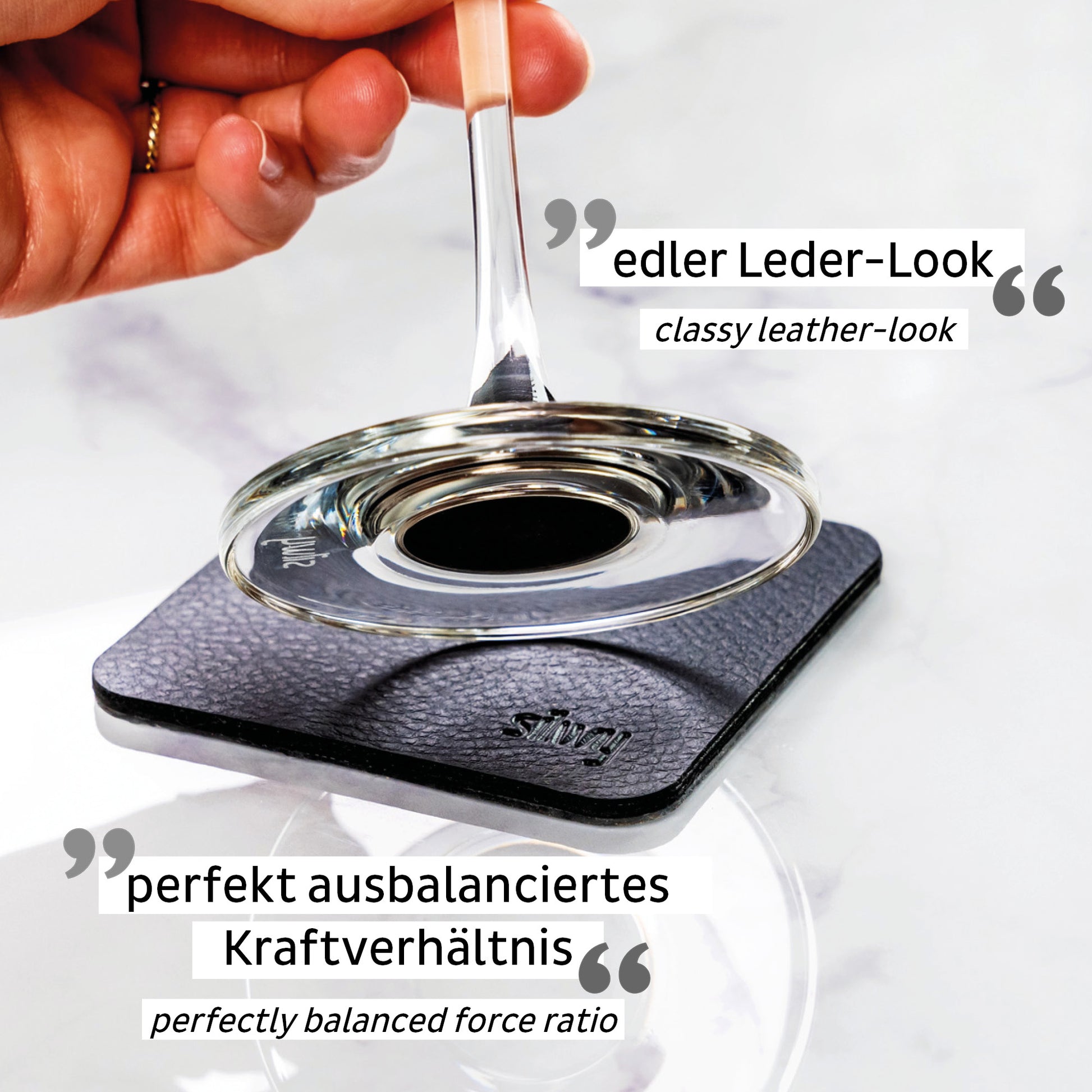 Silwy S030-1312-2 Standard-Glas – Magnet-Kristallgläser, 650 ml, 23,5 cm