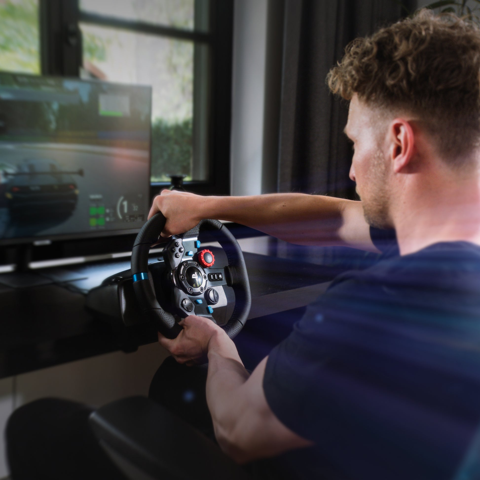 Logitech G G29 – Lenkrad + Pedale – USB (kabelgebunden), Kraft‑Rückmeldung – für PC & PlayStation