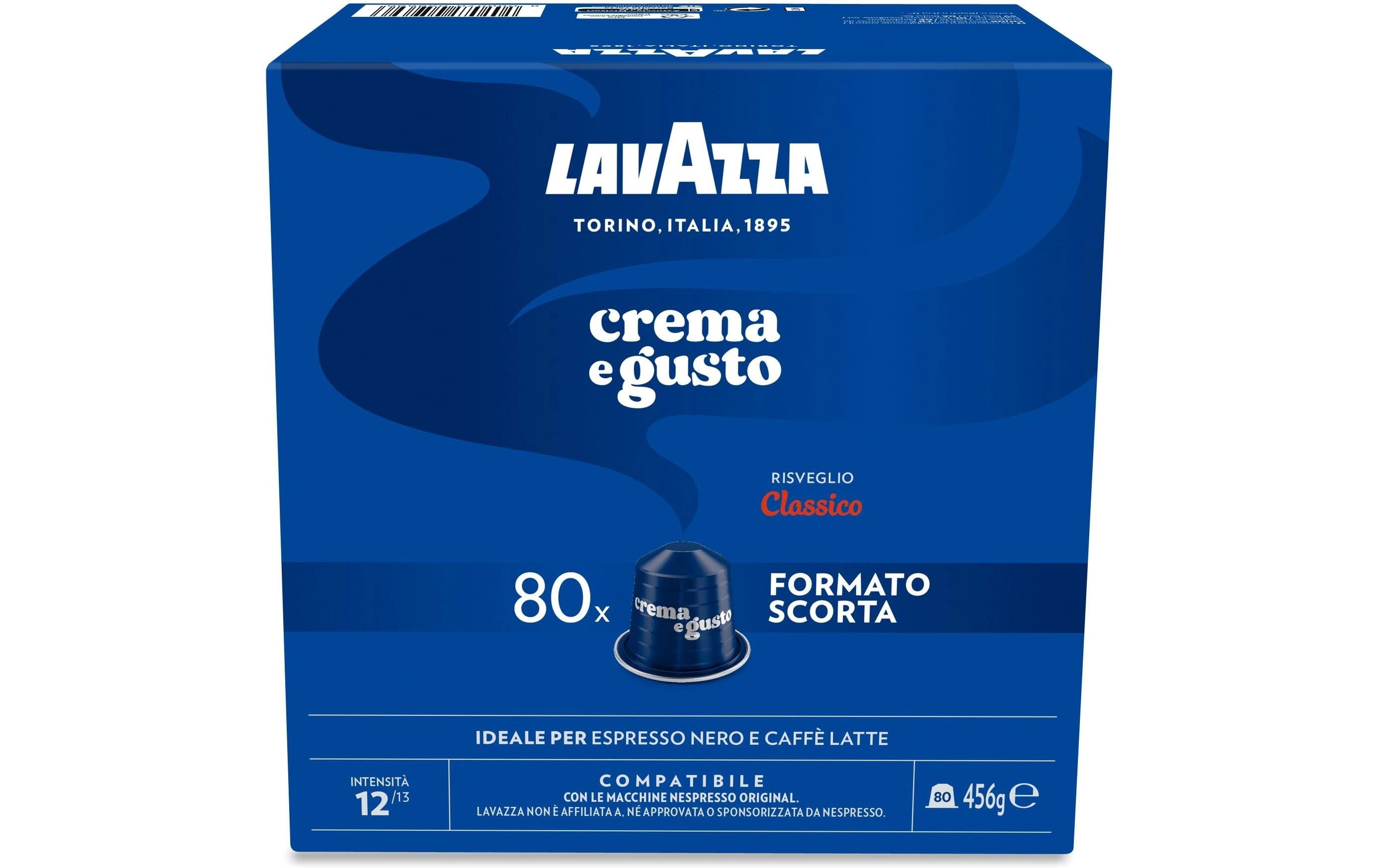 Lavazza Crema e Gusto Classico – Kapseln für Nespresso – Espresso, Intensität 12, 80 Kapseln
