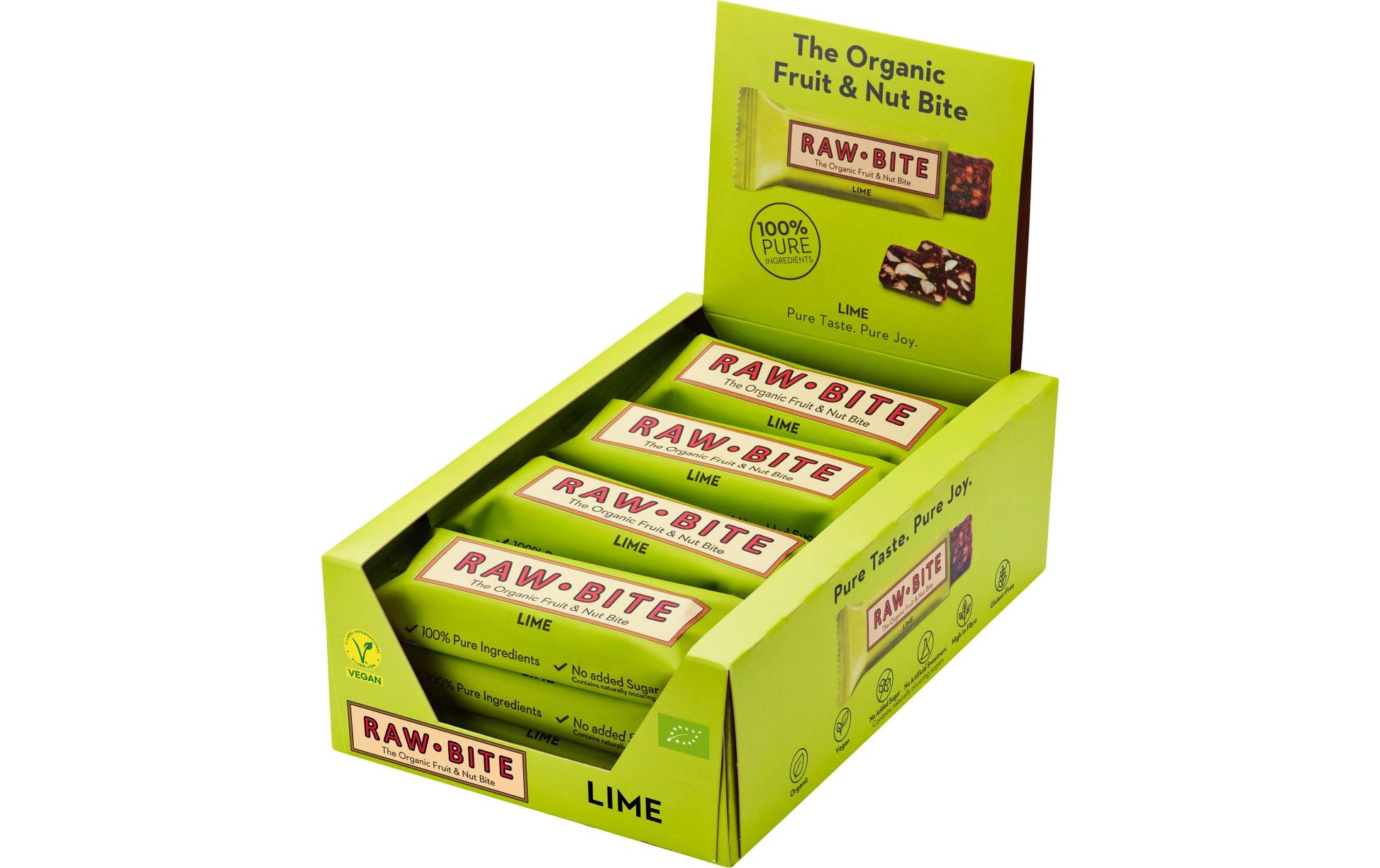 Rawbite Rohkostriegel – Zitrone, bio – 12 × 50 g