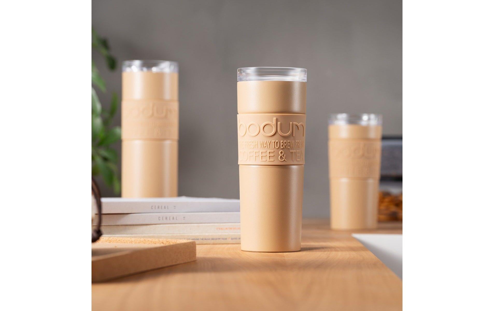 Bodum Thermobecher 450 ml – doppelwandig, Kunststoff, Vanille