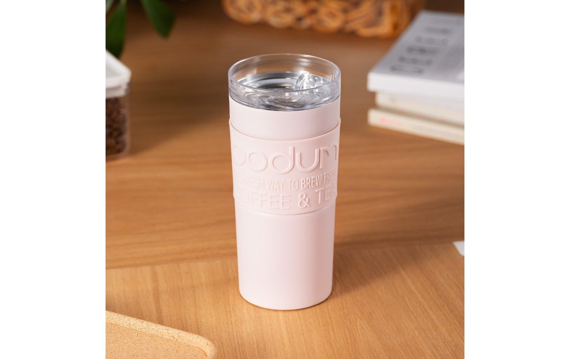Bodum Thermobecher 350 ml – Doppelwandig, Kunststoff, Pink