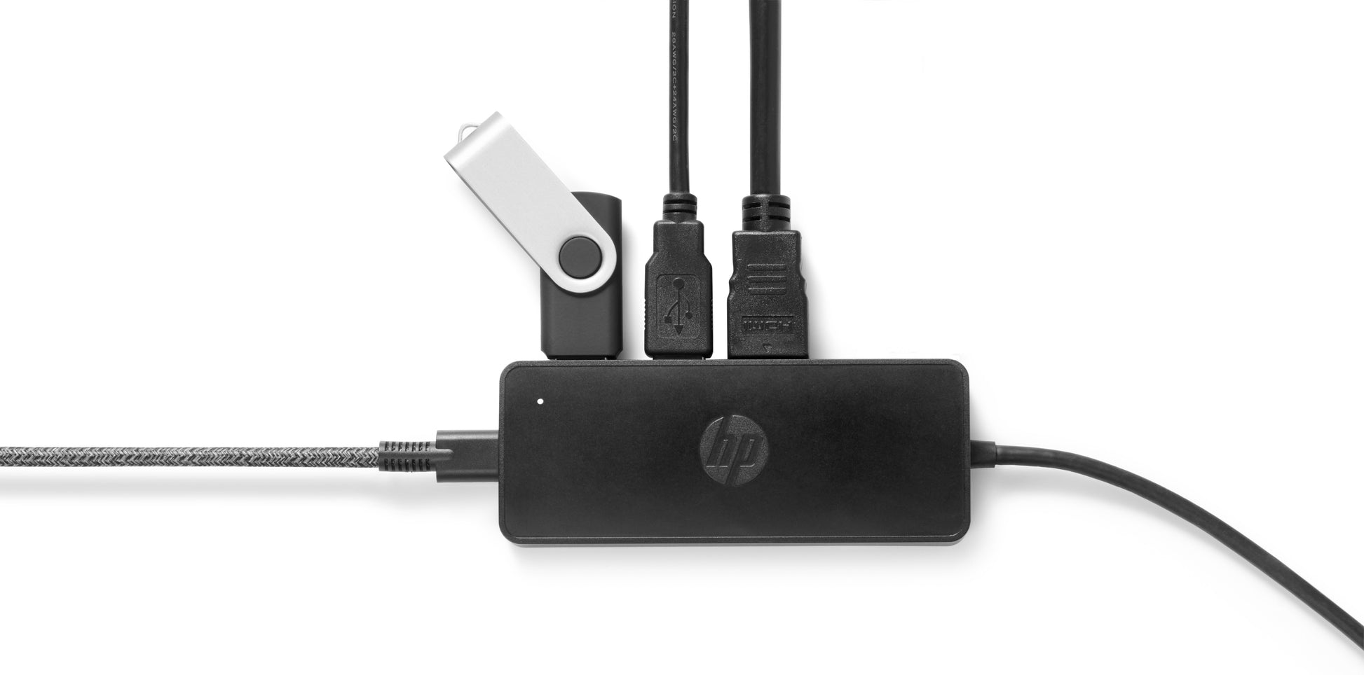 HP Travel G2 Multiport-Adapter – USB-C, HDMI, VGA, 2× USB-A, für Windows 10