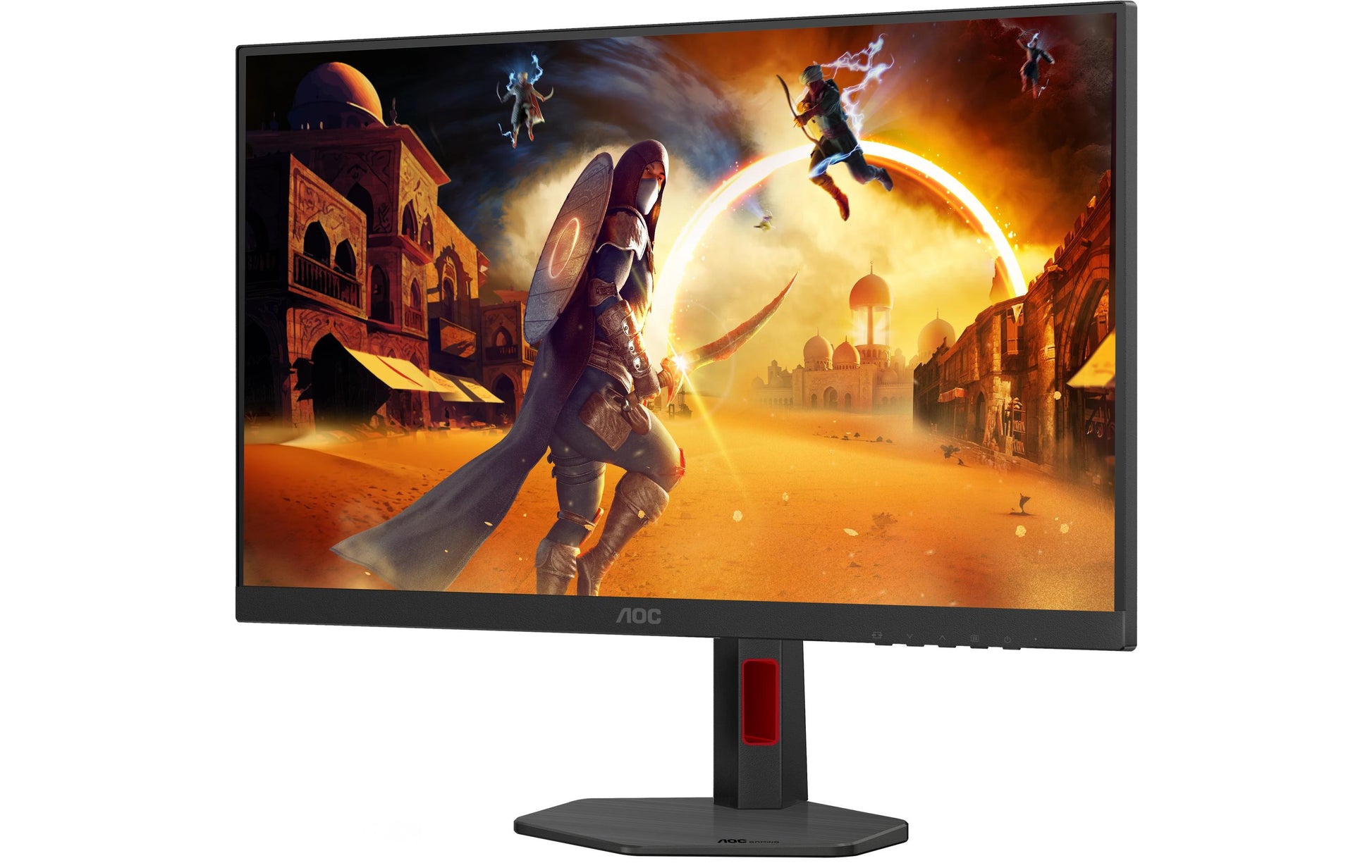 AOC Q27G4ZR – Monitor, 27", 2560 × 1440 (WQHD), IPS, 260 Hz, Adaptive Sync, Lautsprecher, Rot