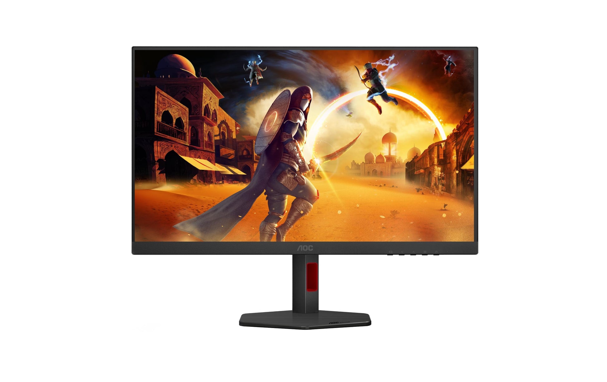 AOC Q27G4ZR – Monitor, 27", 2560 × 1440 (WQHD), IPS, 260 Hz, Adaptive Sync, Lautsprecher, Rot