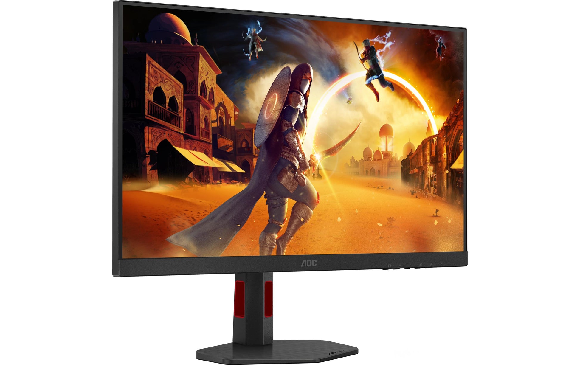 AOC Q27G4ZR – Monitor, 27", 2560 × 1440 (WQHD), IPS, 260 Hz, Adaptive Sync, Lautsprecher, Rot