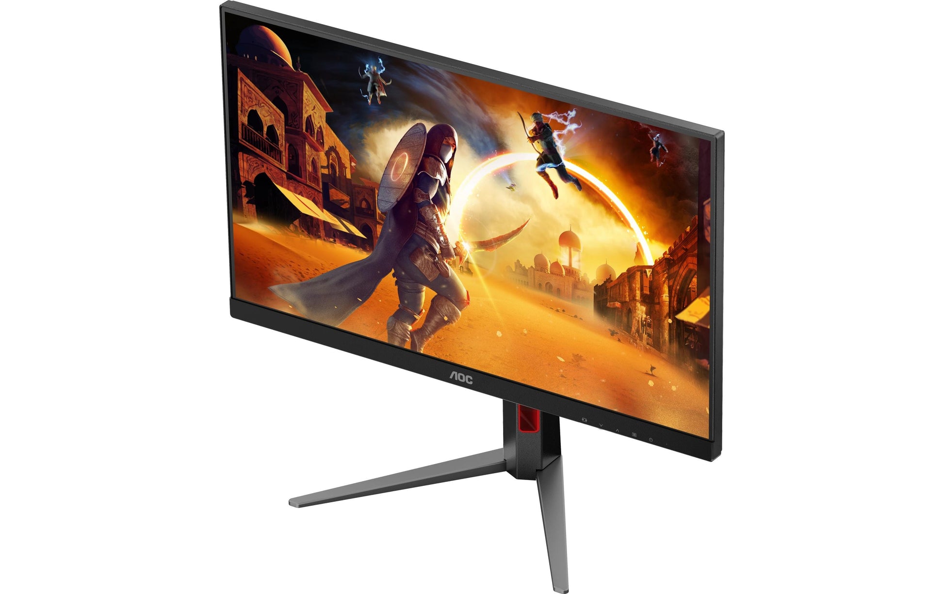 AOC 27G4HA – Monitor, 27", 1920 × 1080 (Full HD), IPS, 200 Hz, Adaptive Sync, Integrierte Lautsprecher, Rot