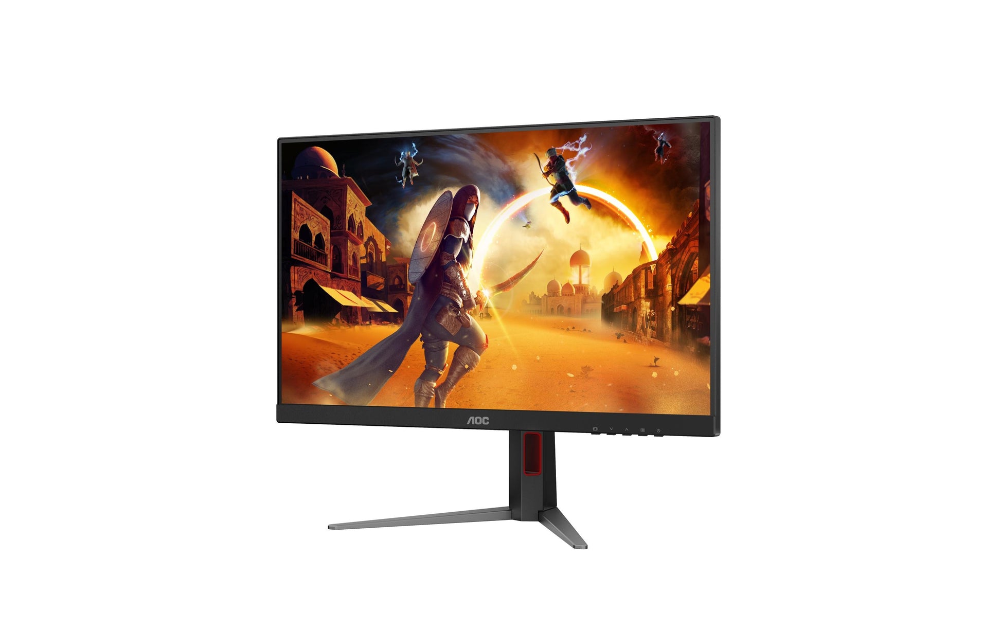AOC 27G4HA – Monitor, 27", 1920 × 1080 (Full HD), IPS, 200 Hz, Adaptive Sync, Integrierte Lautsprecher, Rot