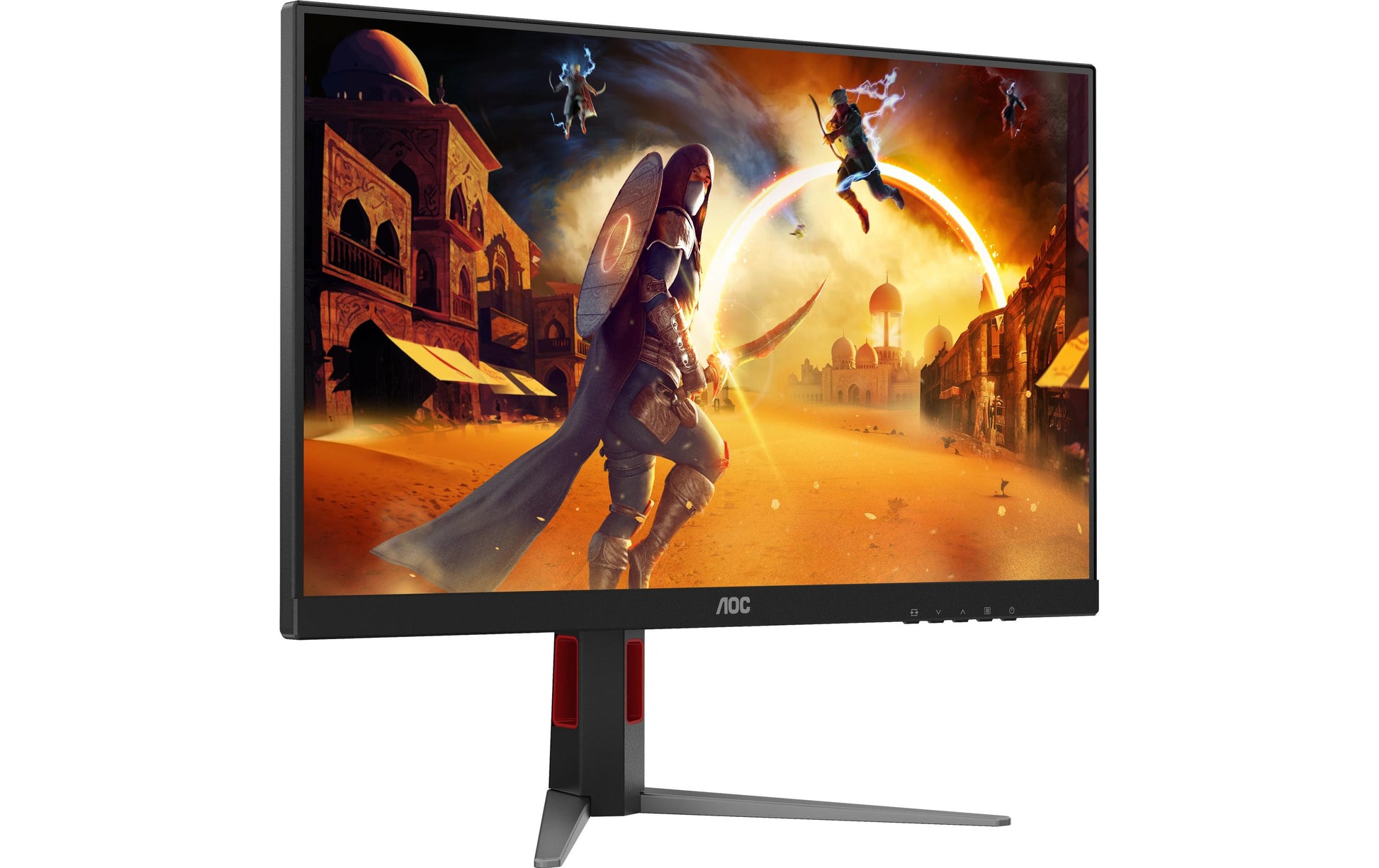 AOC 27G4HA – Monitor, 27", 1920 × 1080 (Full HD), IPS, 200 Hz, Adaptive Sync, Integrierte Lautsprecher, Rot
