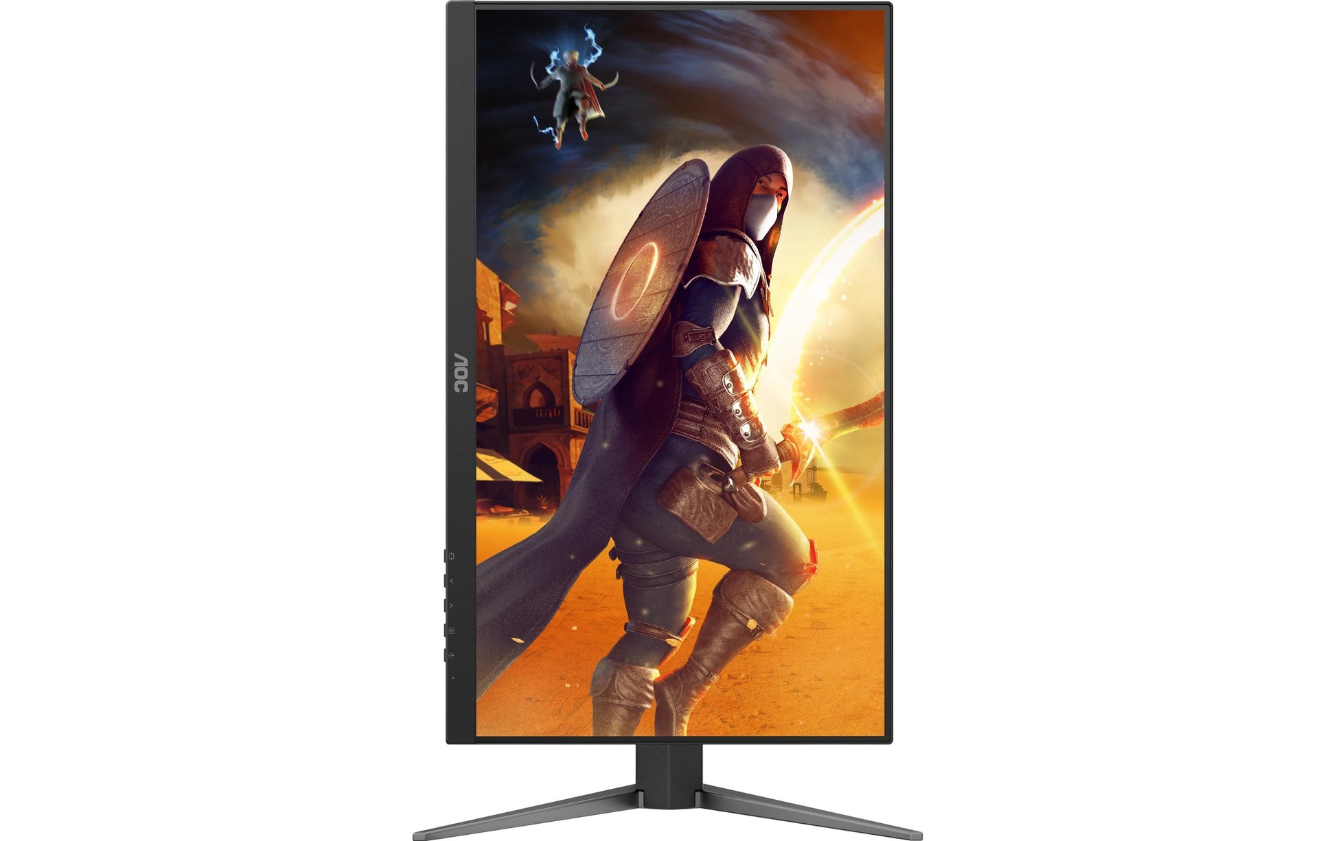 AOC 24G4HA – Monitor, 23,8", IPS, 200 Hz, Adaptive Sync, Lautsprecher, Höhenverstellbar, Rot